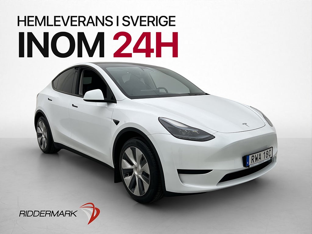 Tesla Model Y Standard Range 1-Brukare MOMS Drag Skinn Pano