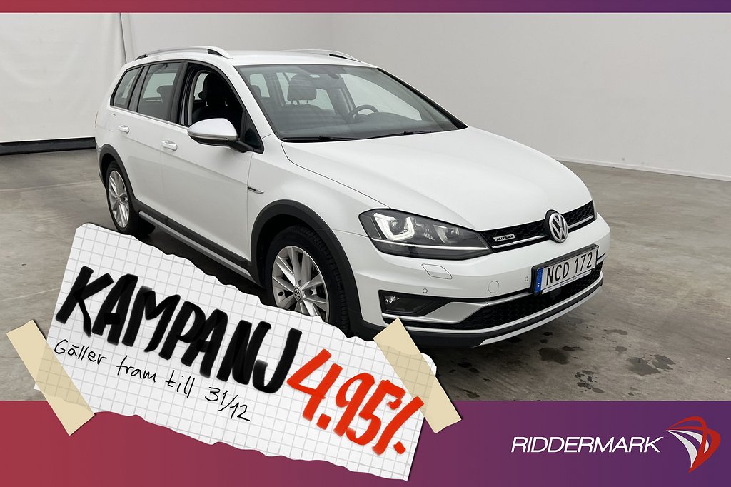 Volkswagen Golf Alltrack 2.0 4M Kamera Rattvärme 4,95% Ränta