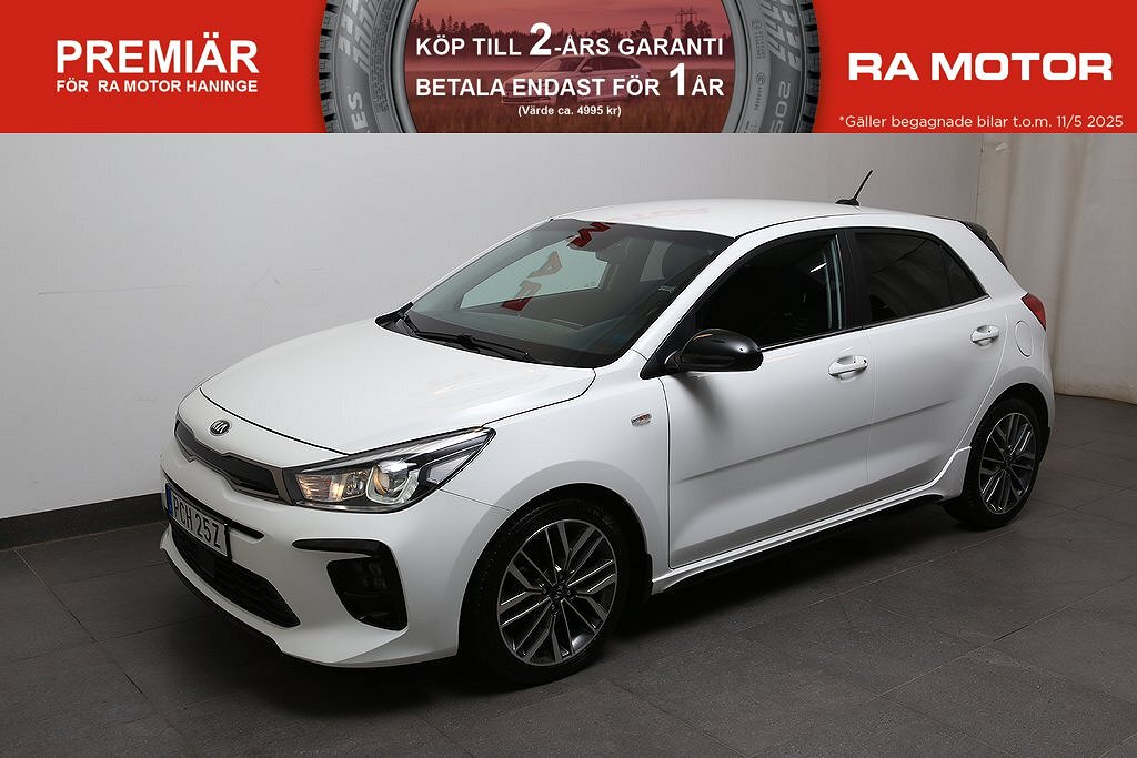 Kia Rio 1,0 T-GDI 120hk GT-Line Aut 5D CarPlay Kamera 2020