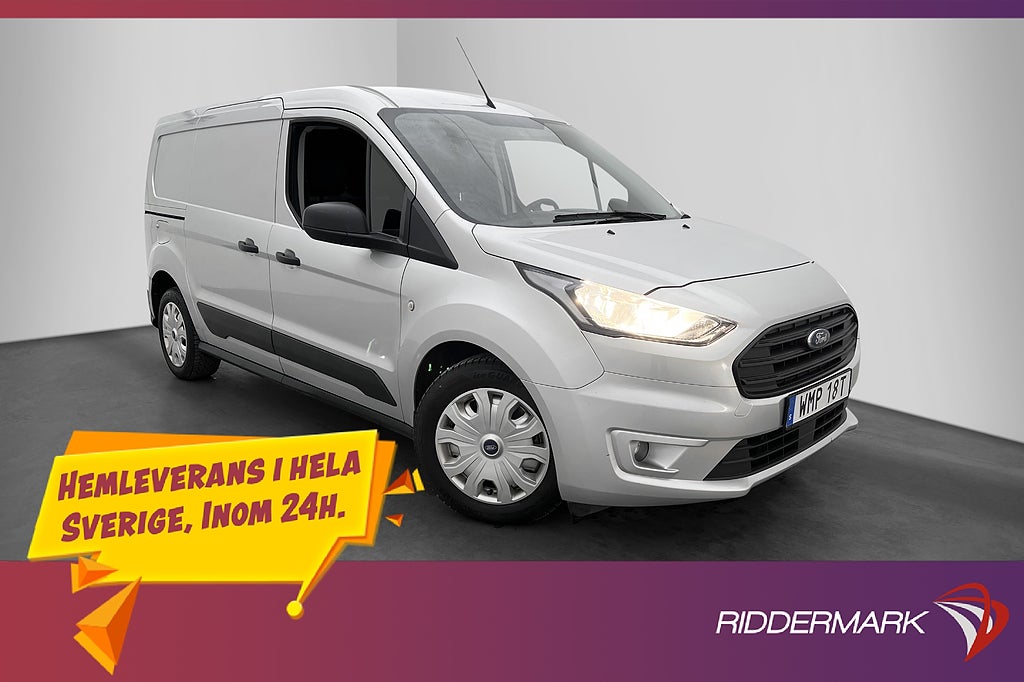 Ford Transit Connect LWB Värmare 3-Sits Dragkrok Bluetooth