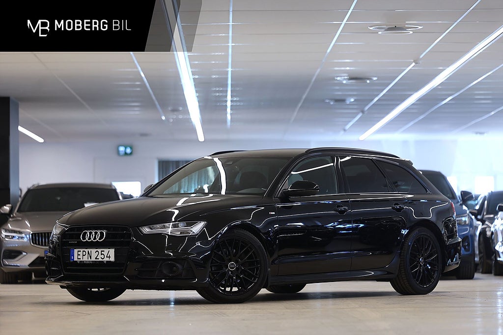 Audi A6 Avant 2.0 TDI Q 190hk S Line Svart Opt. Värmare B-Kamera