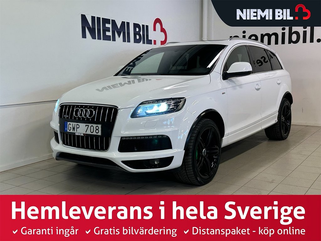 Audi Q7 3.0 TDI V6 Quattro S-Line 7-sits Pano Drag 239hk