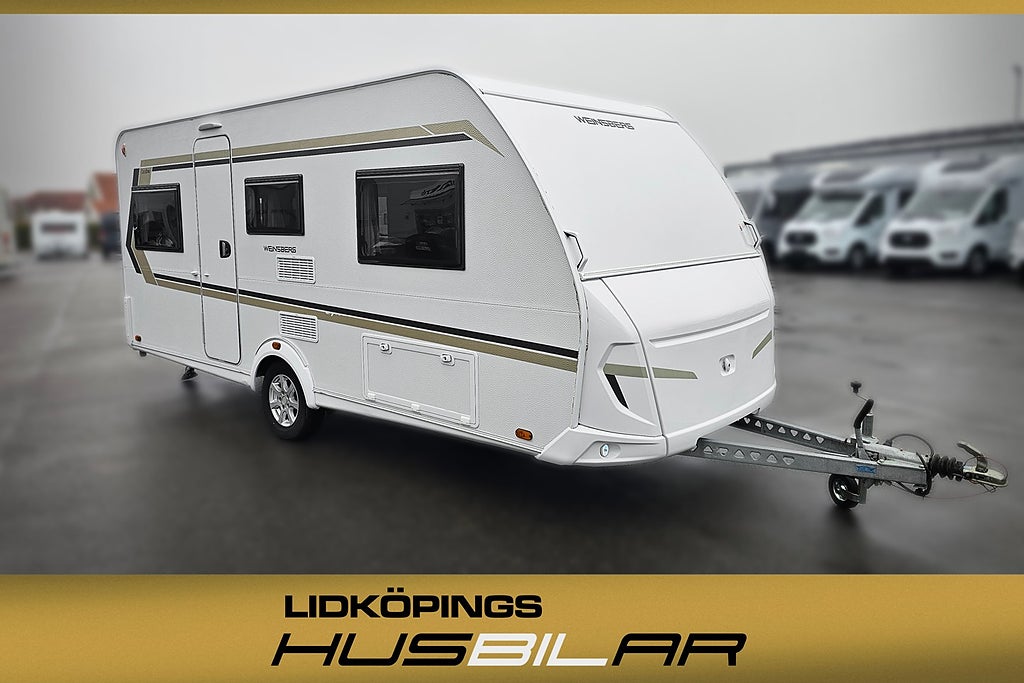 Weinsberg CaraOne 480 EU El Golvvärme Långbäddar Solceller Ränta 3.95% 