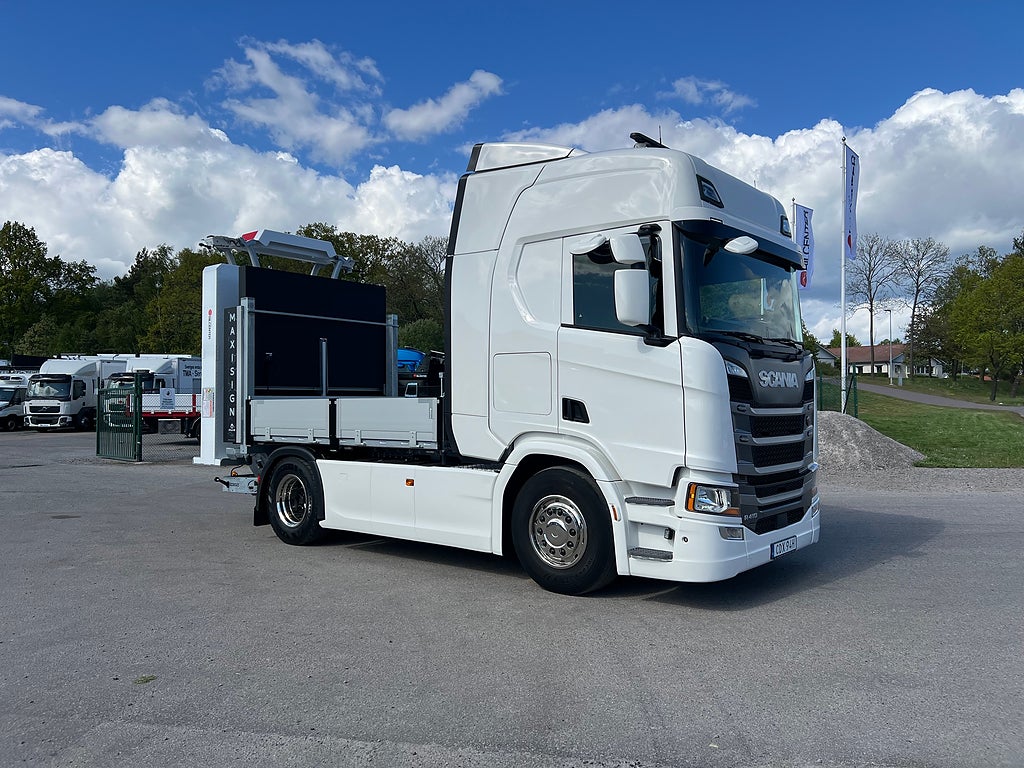 Scania R410 4x2 TMA Bil MaxiSign Online & Verdegro, Euro 6
