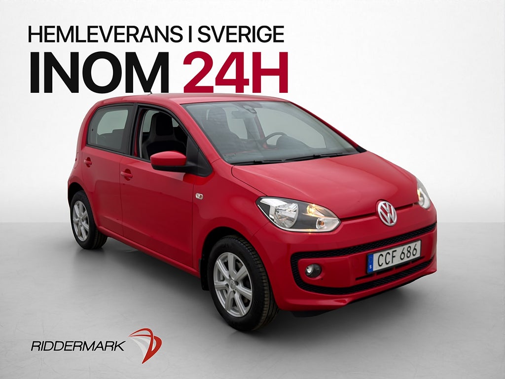 Volkswagen UP! 1.0 MPI 75hk high up! Sensorer Farthållare