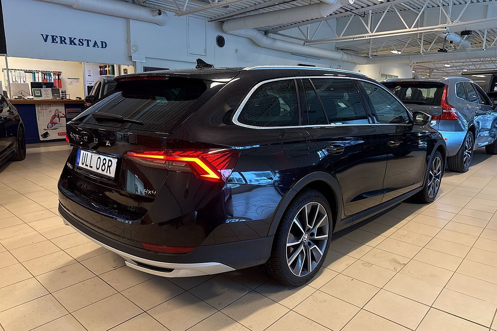 Skoda Octavia Scout 2.0 TDI 4x4 D-värmare Drag Kamera Moms Vhjul miniatyr 2