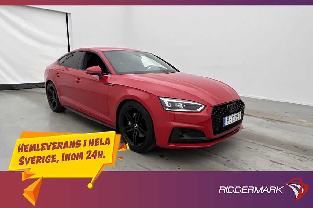 Audi A5 2.0 TDI 190hk S-Line Cockpit Kamera Navi Massage
