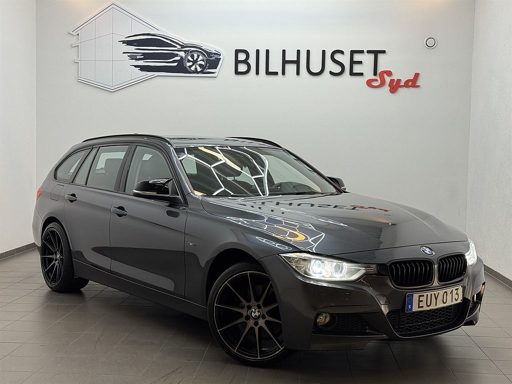 BMW 328 i xDrive 245hk Sportline Pano/HK/Navi/Läder/M-ratt/Krok/19"Fälga
