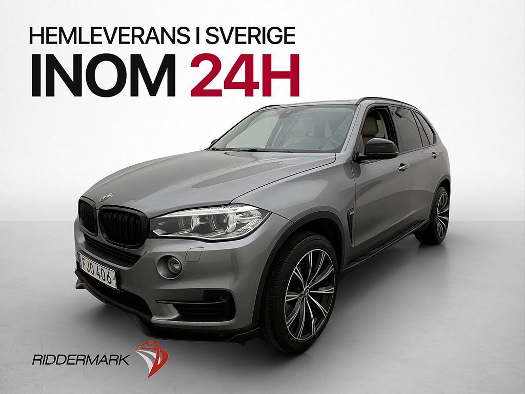 BMW X5 xDrive35i M Sport-Ratt Skinn Drag Hifi Kamera Navi