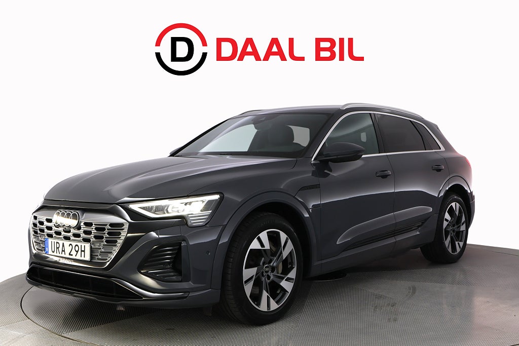 Audi q8-e-tron 55 QUATTRO 114 kWh 408HK S-LINE B-KAM NAVI ACC LUFTFJÄD