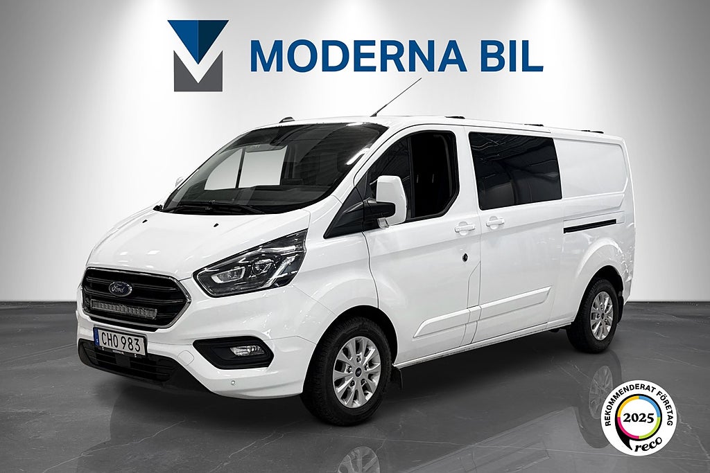 Ford transit Custom 340 Crew Van 2.0 170hk 5-sits 2xDörr Drag D-värm