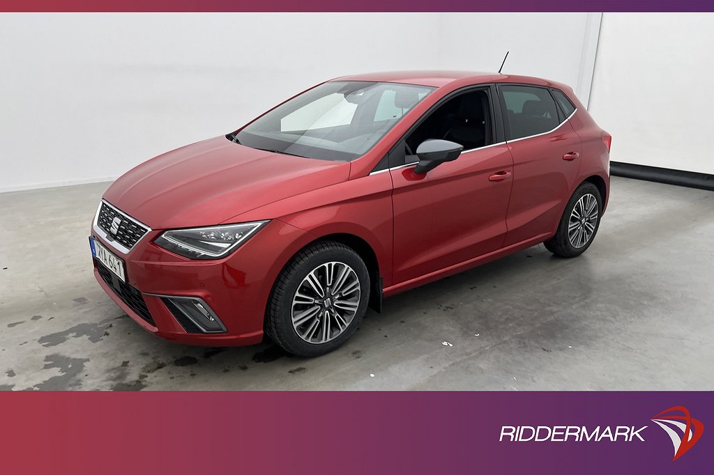 Seat Ibiza 1.0 TSI 115hk Xcellence Kamera Halvskinn CarPlay