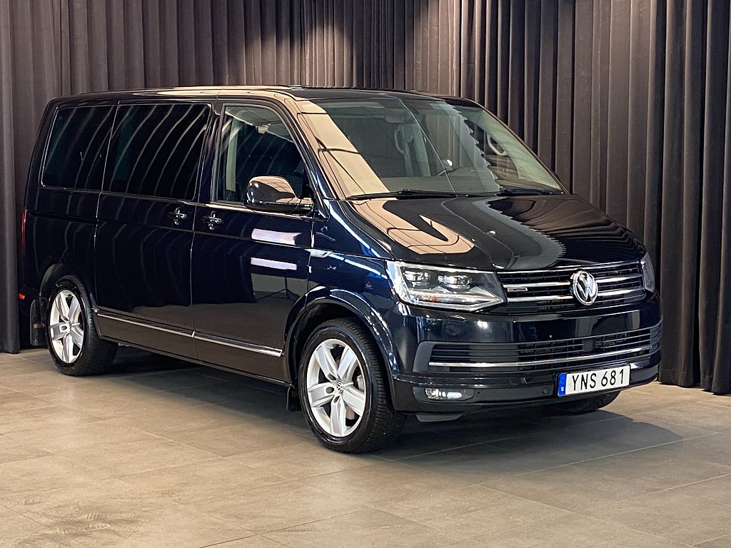 Volkswagen Multivan MOMS /204hK!/Highline/4Motion/El-dörr/Skinnstol/Värm
