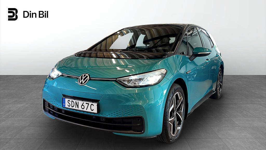 Volkswagen ID.3 PRO S 150 KW (4-SITS) Stora batteriet 80 kwH 204 h