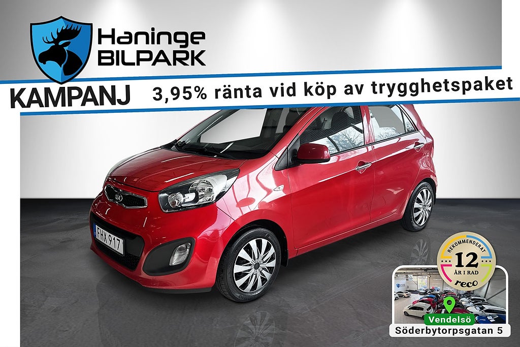Kia Picanto 5-DR 1.2 CVVT SUPERDEAL 3.95% / AUTOMAT / DRAG / LÅGMIL