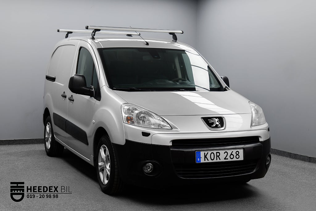 Peugeot Partner Van Utökad Last 1.6 HDi 90hk 3-sits Drag Farthållare AC