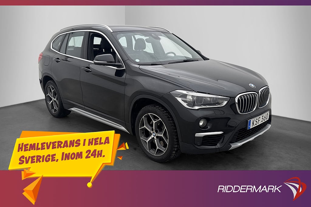 BMW X1 xDrive20d 190hk Skinn P-Värmare Bkamera P Sensorer