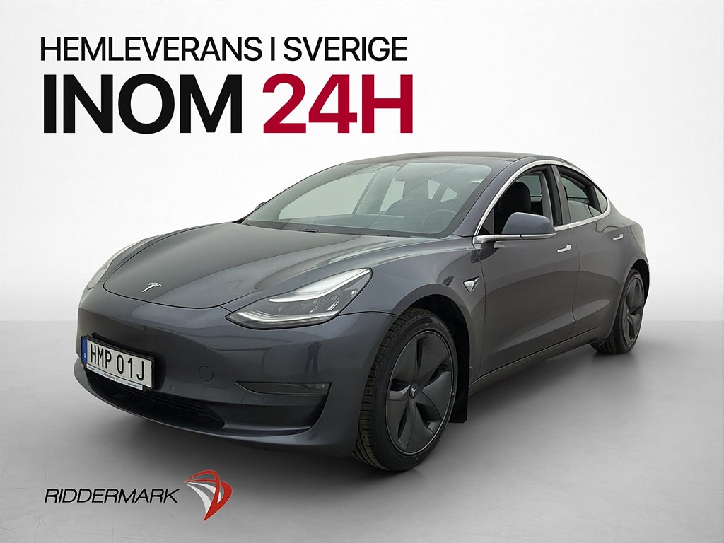 Tesla Model 3 Standard Range Plus Autopilot Svensksåld