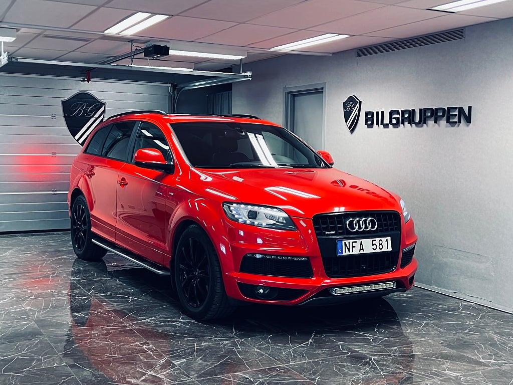 Audi Q7 3.0 TDI V6 DPF quattro Sline|Kamera|Drag|Värmare|7sits|