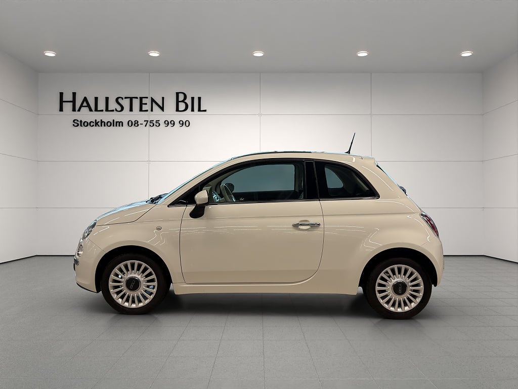 Fiat 500 1.2 Lounge 6355 Mil 1 Ägare Panorama Svensksåld