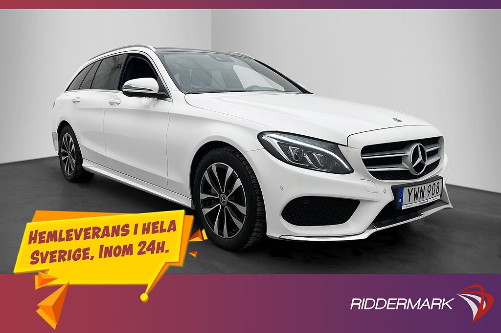 Mercedes-Benz C 220 T d 4Matic AMG Värmare Skinn Kamera Pano