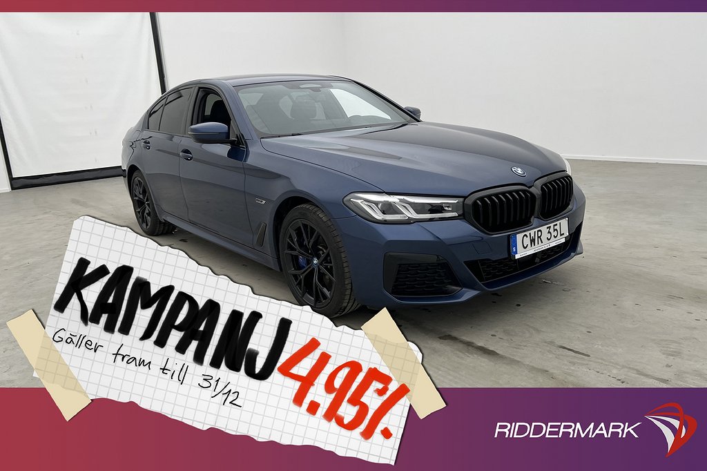 BMW 545 e xDrive 394hk M Sport Innovation Värmare 4,95% Ränta