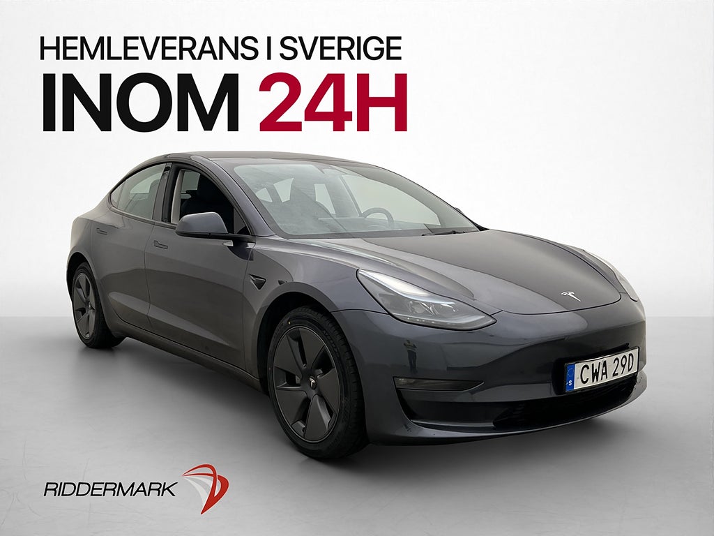 Tesla Model 3 Long Range AWD Värmepump Pano Rattvärme MOMS