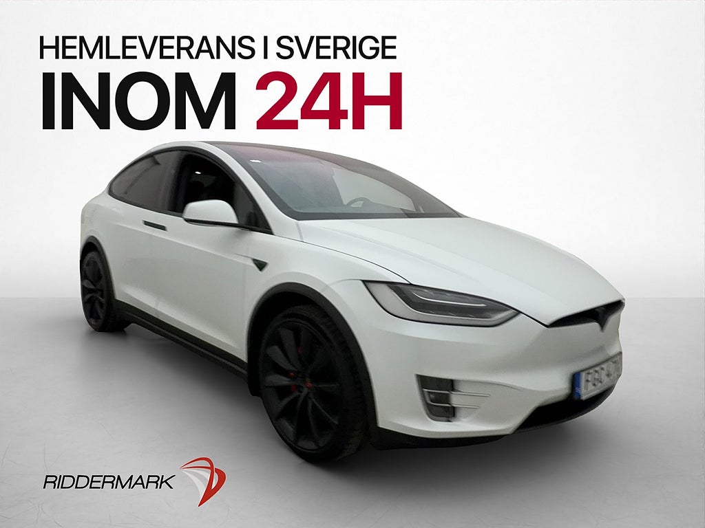 Tesla Model X Performance 6-Sits Autopilot Luftfjädring Drag