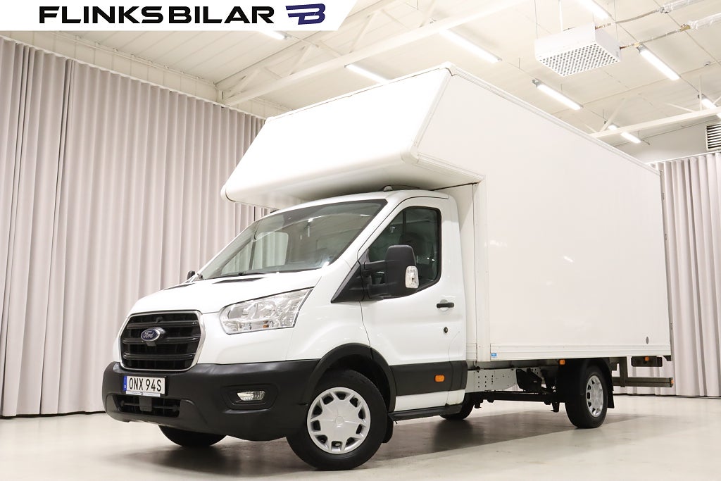 Ford transit 350 160HK Automat Volymskåp Överhäng Flyttbil