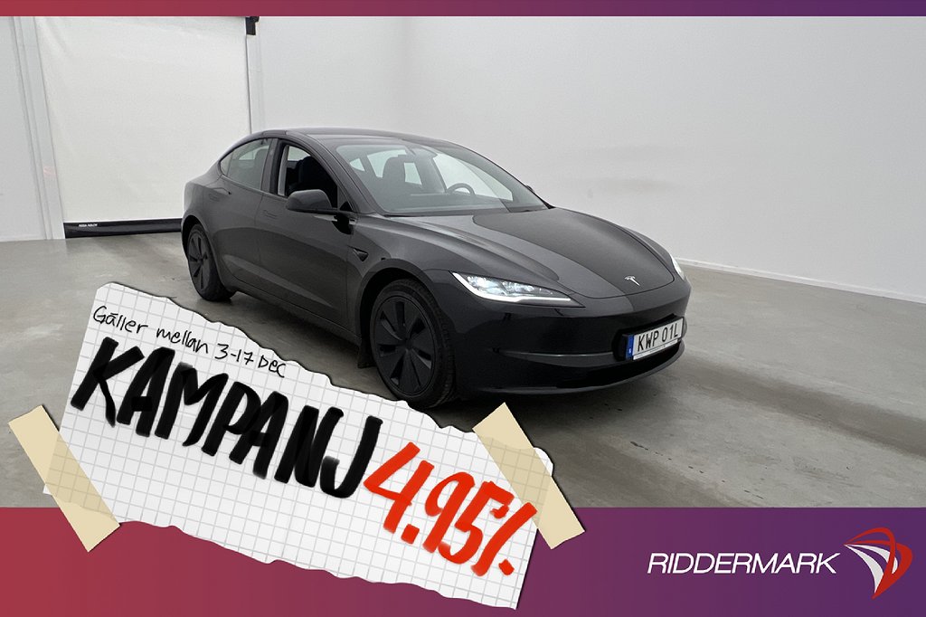 Tesla Model 3 Long Range AWD Svensksåld Autopi 4,95% Ränta