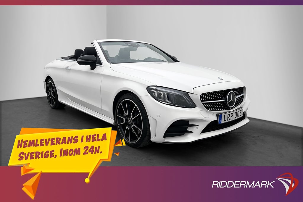 Mercedes-Benz C 300 Cab 258hk AMG Premium Burmester HUD 360°