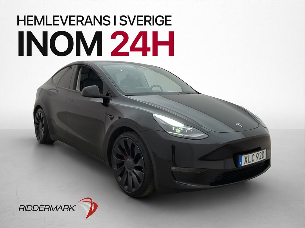 Tesla Model Y Performance AWD Pano AP Kamera Skinn