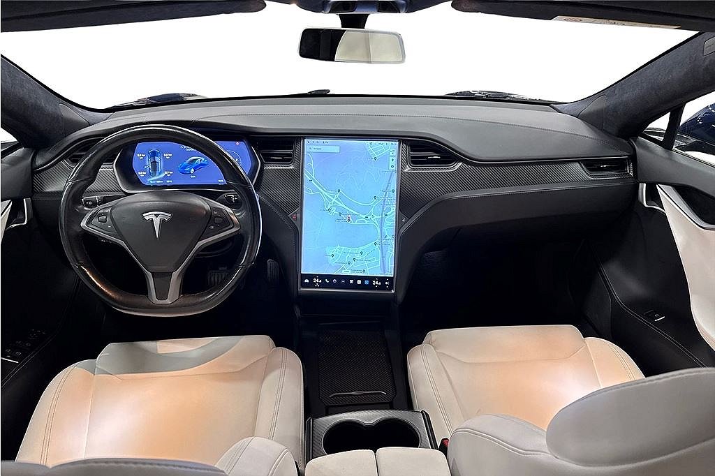 Tesla Model S 100D, Autopilot, luftfjädring, Vit läder, fr 2,95%