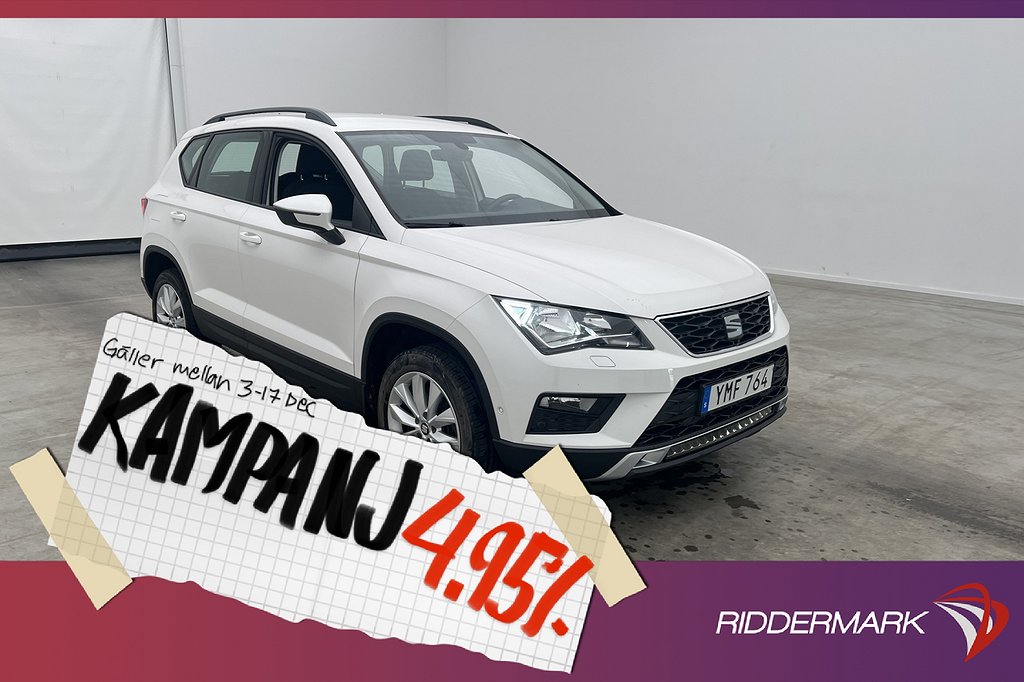 Seat Ateca EcoTSI 150hk Style P-Värmare CarPlay 4,95% Ränta