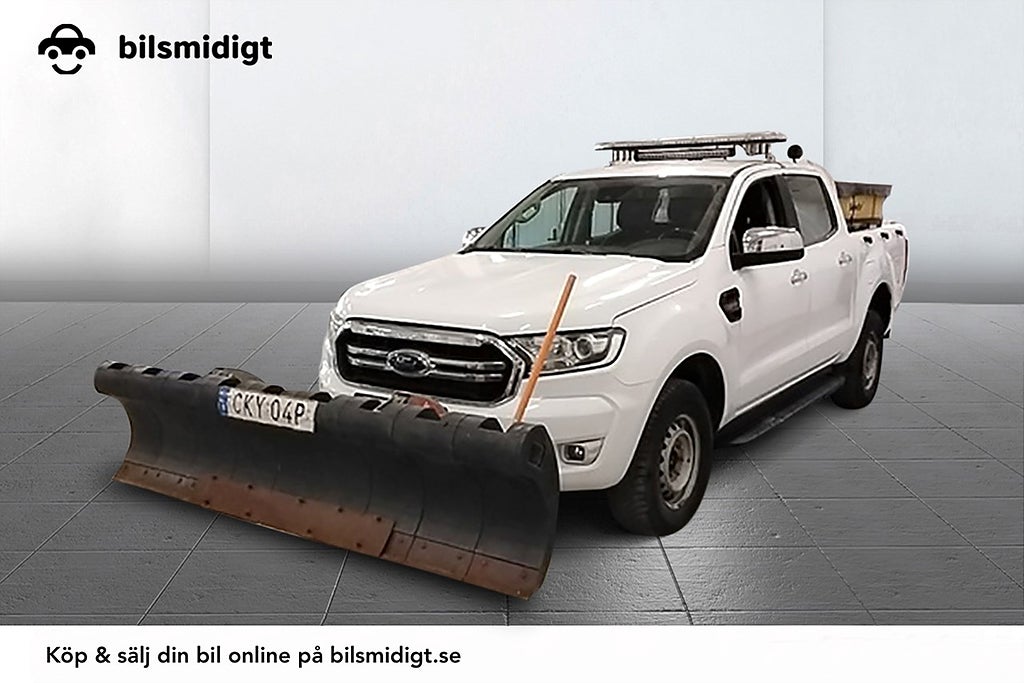 Ford ranger Dubbelhytt 2.0 4x4 XLT Drag Plog Sandspridare Värmare 5sits MOMS