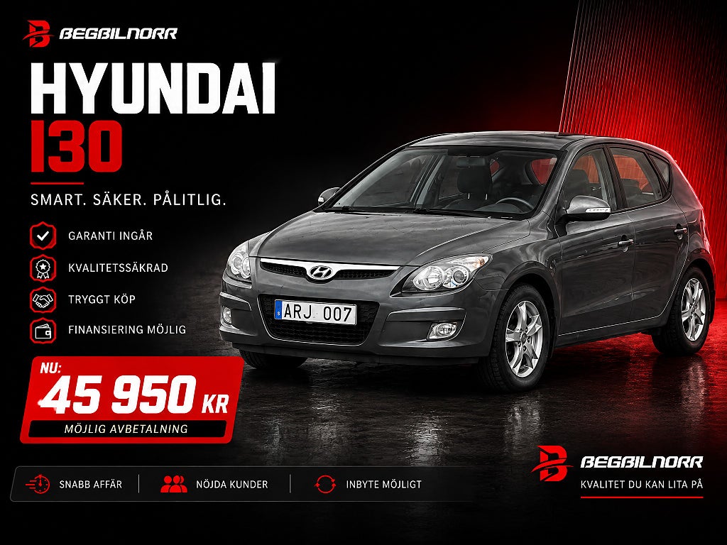 Hyundai i30 1.6 CRDi*Nyserv*Nybes*Lågmil