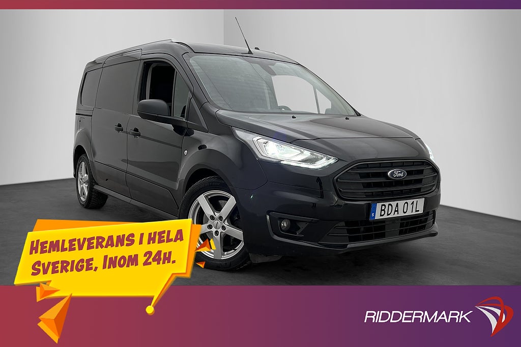 Ford Transit Connect LWB Värmare Drag B-Kamera CARPLAY Moms