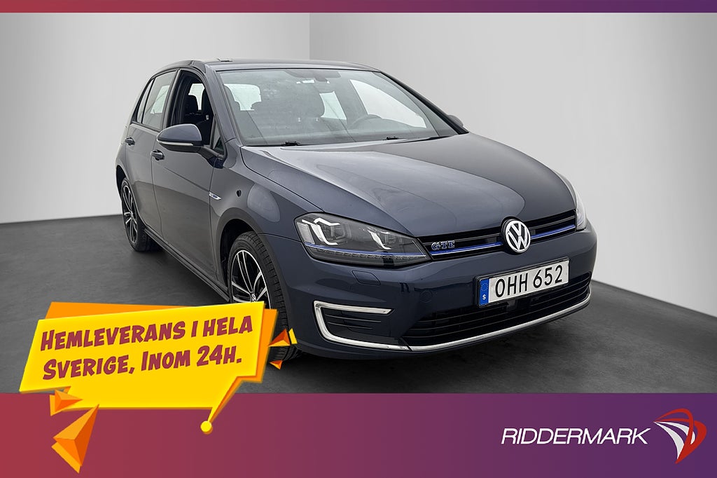 Volkswagen Golf GTE 204hk Kamera P-Sensorer Värm Adapt-fart