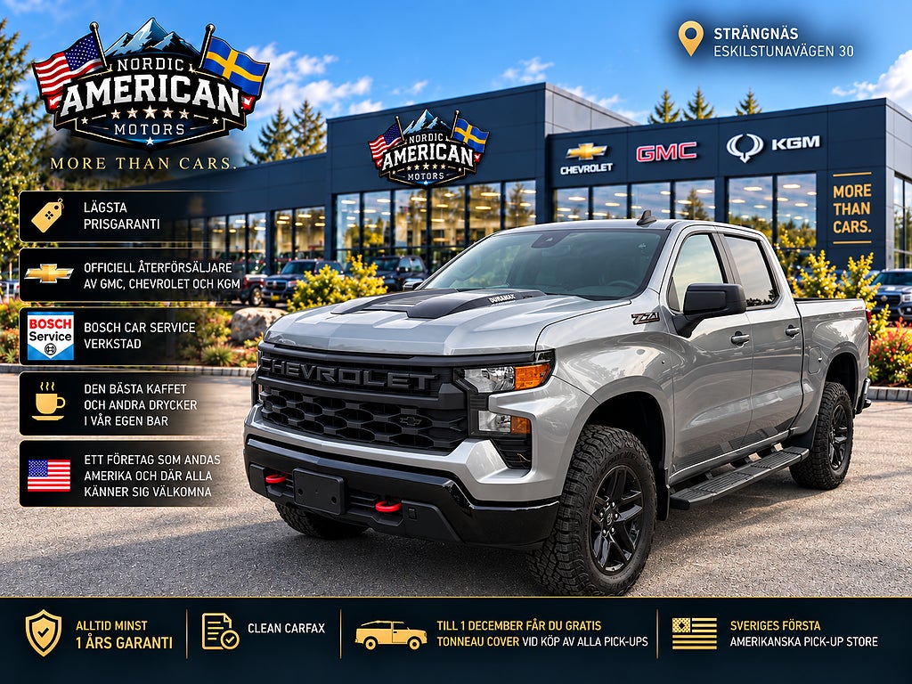 Chevrolet Silverado 1500 3.0 Duramax Custom Trailboss I LAGER - Z71 - 6-sitsig