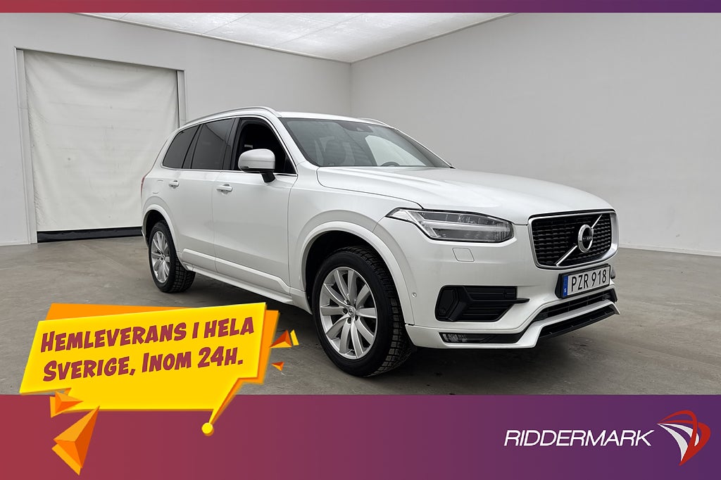 Volvo XC90 D5 AWD R-Design 7-Sits HUD Läder Kamera BLIS Navi