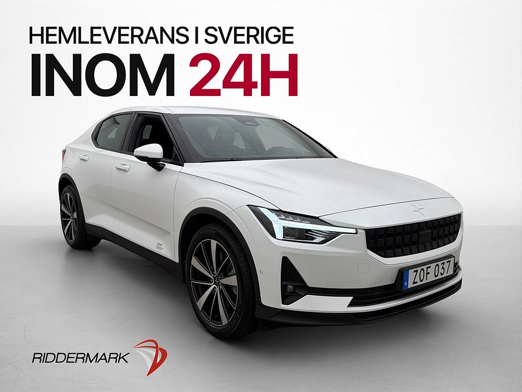 Polestar 2 Long range Single motor Adapt-fart Drag 360° Navi