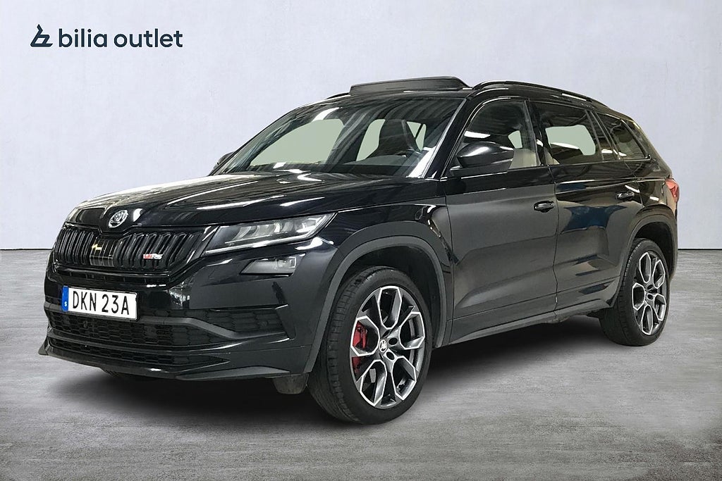 Skoda Kodiaq RS 2.0 TDI 4x4 7-sits 240hk Cockpit Panorama Drag 360°