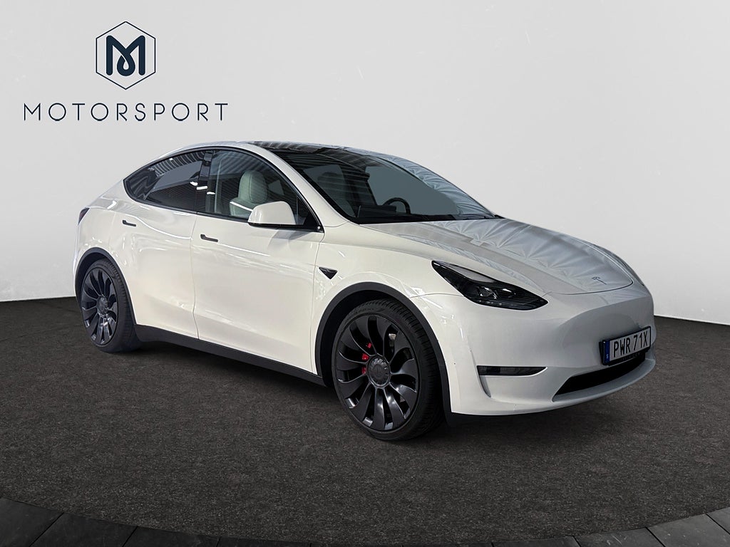 Tesla Model Y Performance 534 hk Adaptiv Farth 21" Panorama Helskinn bild 9