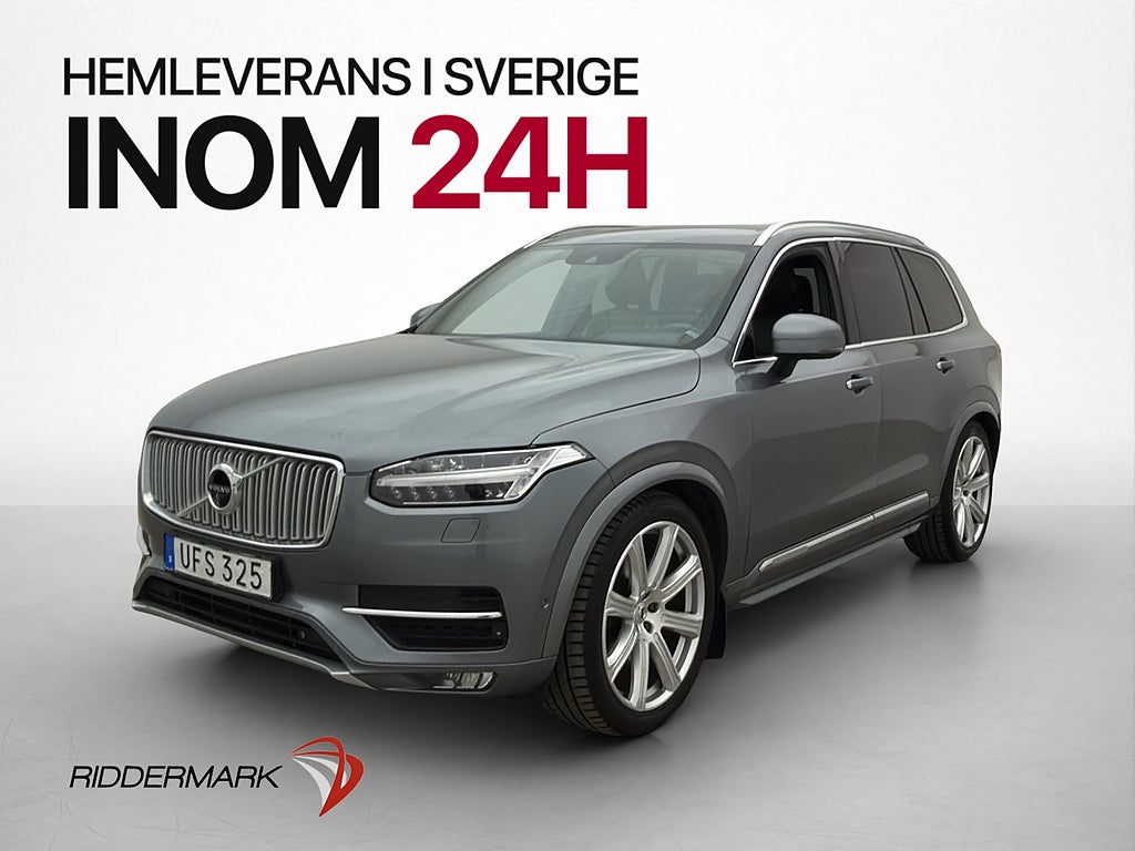 Volvo XC90 D5 AWD Inscription 7-Sits HUD 360° VOC Luftfjäd