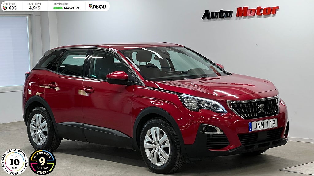 Peugeot 3008 1.2 PureTech Automat 131hk Värmare/Låg skatt