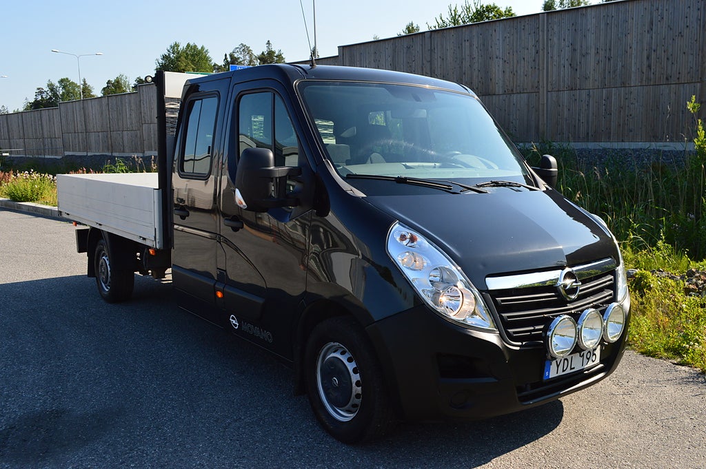 Opel Movano Flak Cab 3.5t 2.3 CDTI 5-sits D-värmare Drag