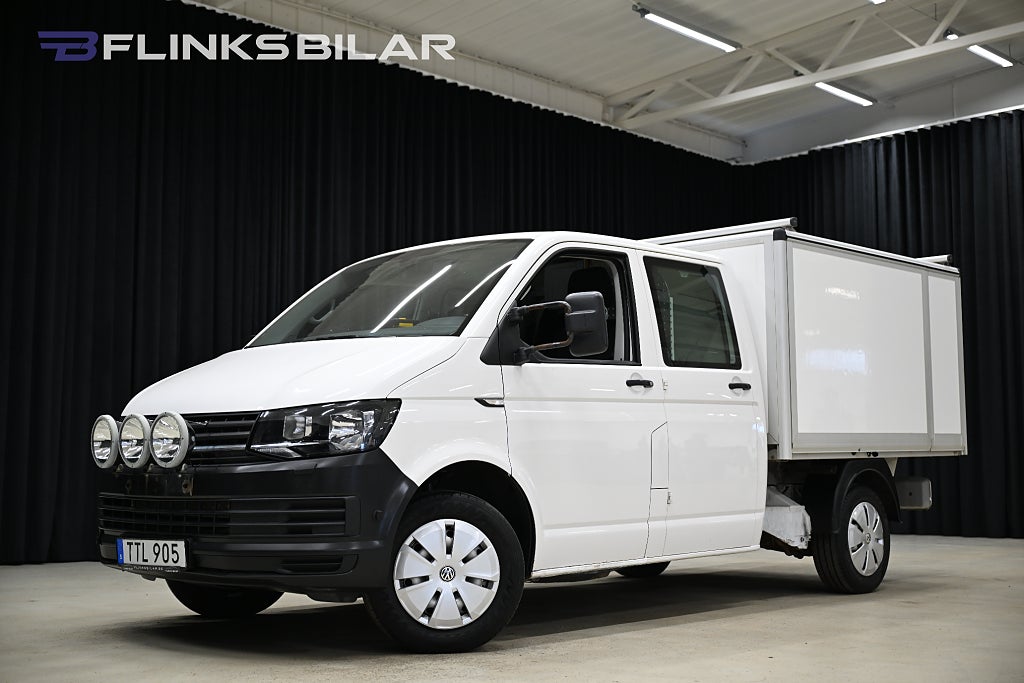 Volkswagen Transporter 4Motion 150HK Dubbelhytt|Kåpa|Inredd|Leasbar|SeUtr!