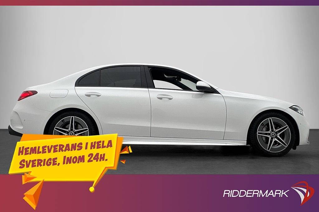 Mercedes-Benz C 220 d 200hk AMG Line Kamera Värmare Navi