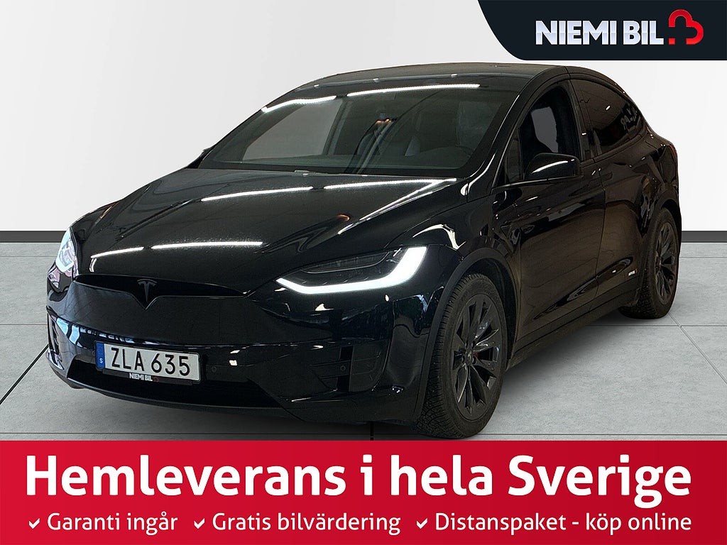 Tesla Model X P100D Long Range 7-säten Ludicrous Drag Pano S&V-däck