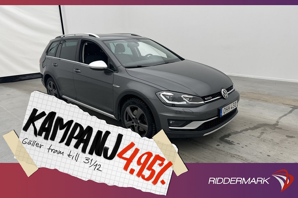 Volkswagen Golf Alltrack 184hk 4M Cockpit D-V 4,95% Ränta